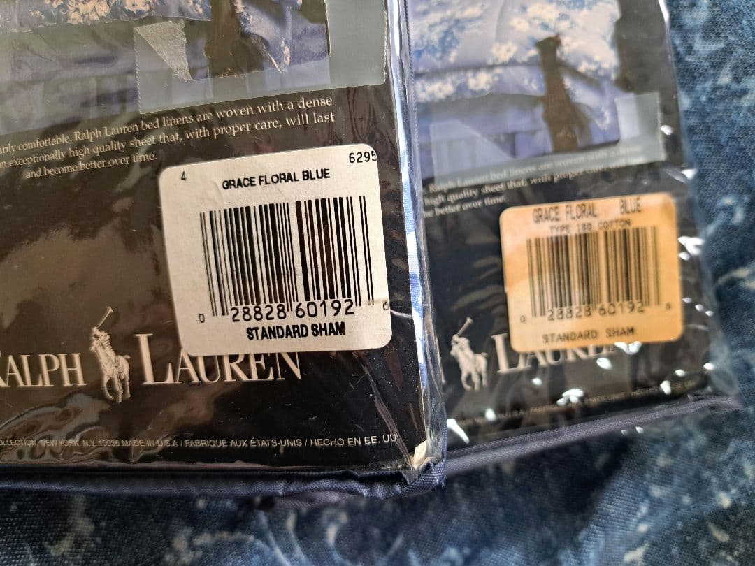 ラルフローレン　コンフォーター＆ピローシャム　セット　クイーン