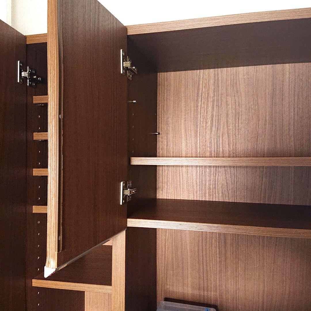 木製シューズラック ブラウン 収納力抜群