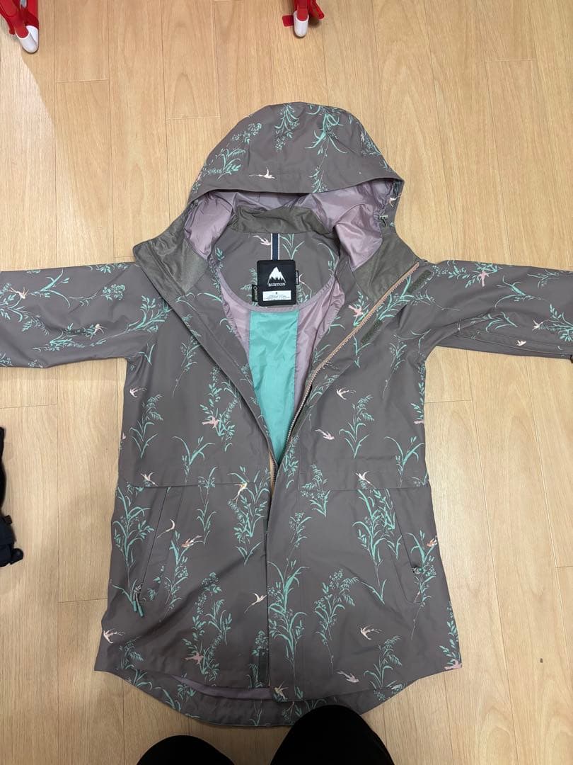 BURTON GORE-TEX 花柄 スノーボードウェア S ウェアのみ