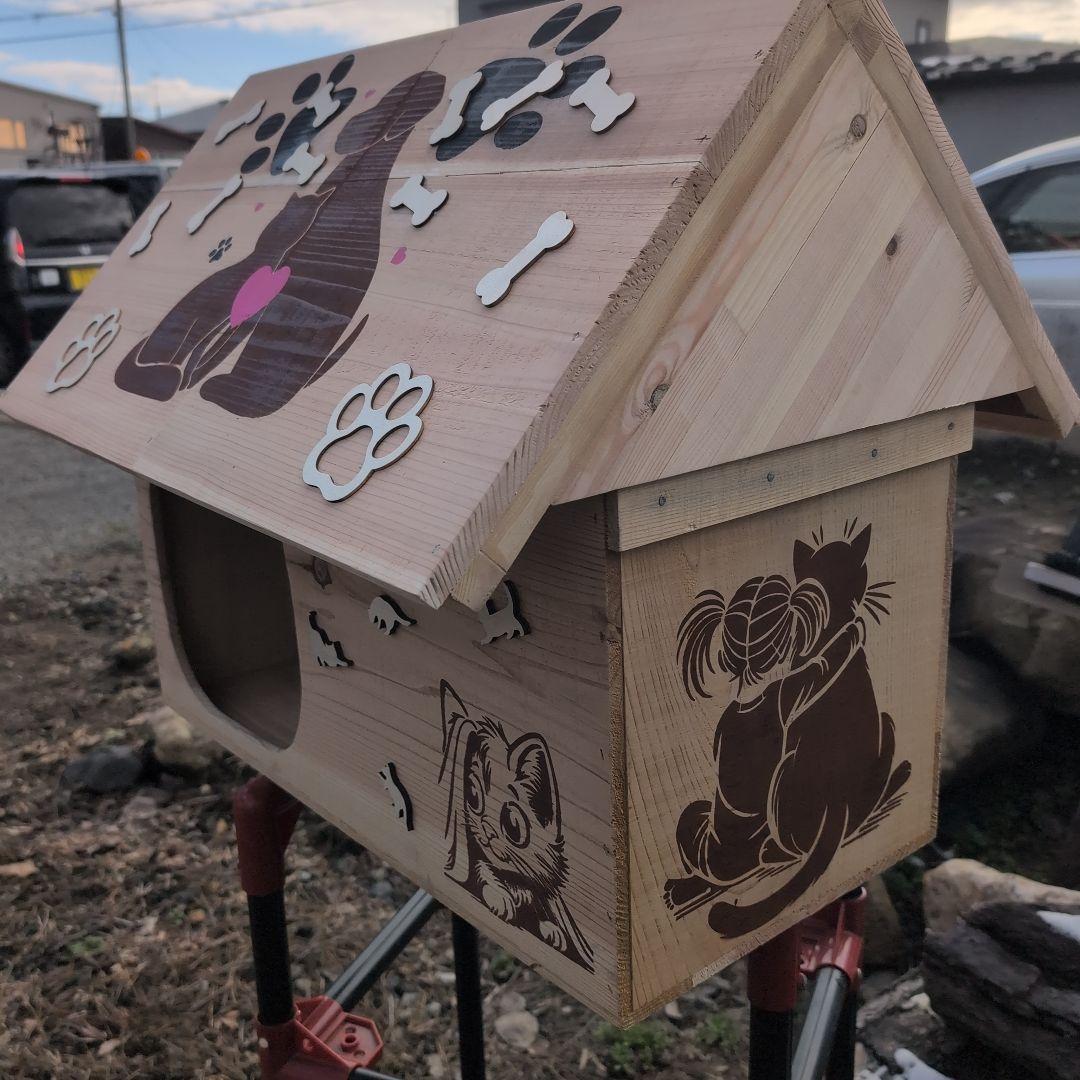 モ*ン様 激安　りんご箱　愛猫愛犬ハウス　杉材　天然素材　１点物