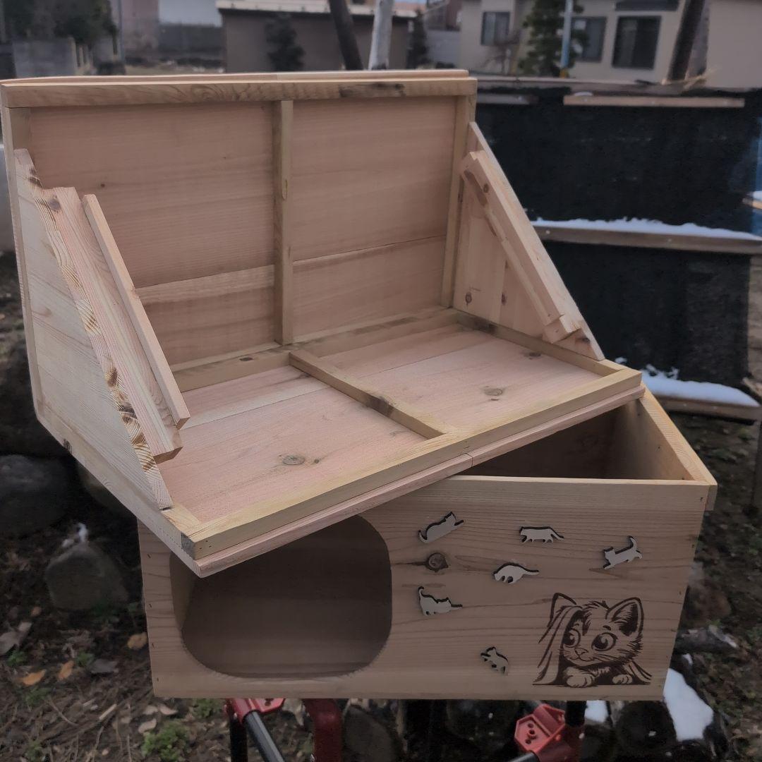 モ*ン様 激安　りんご箱　愛猫愛犬ハウス　杉材　天然素材　１点物