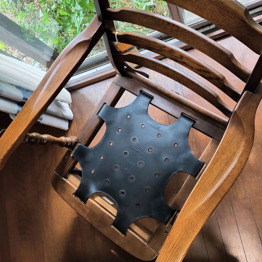 2脚 飛騨産業 クラシック 花柄 アームチェア 1人掛け 無垢材