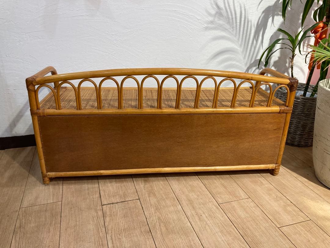 ラタン 製　籐　サイドボードチェスト ヴィンテージ 古道具　名古屋市内引き取り可