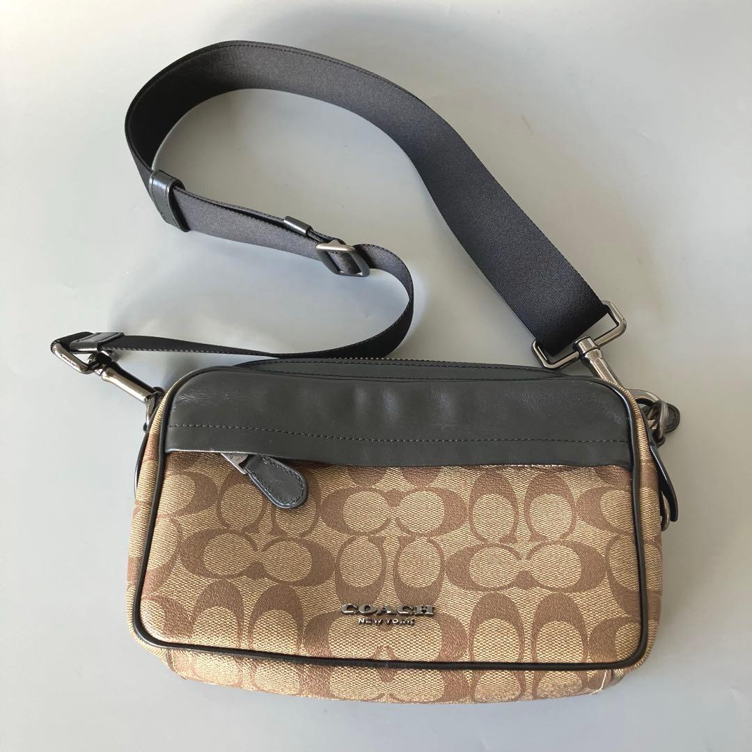 ◆美品 COACH コーチ ショルダーバッグ F50715 シグネチャー