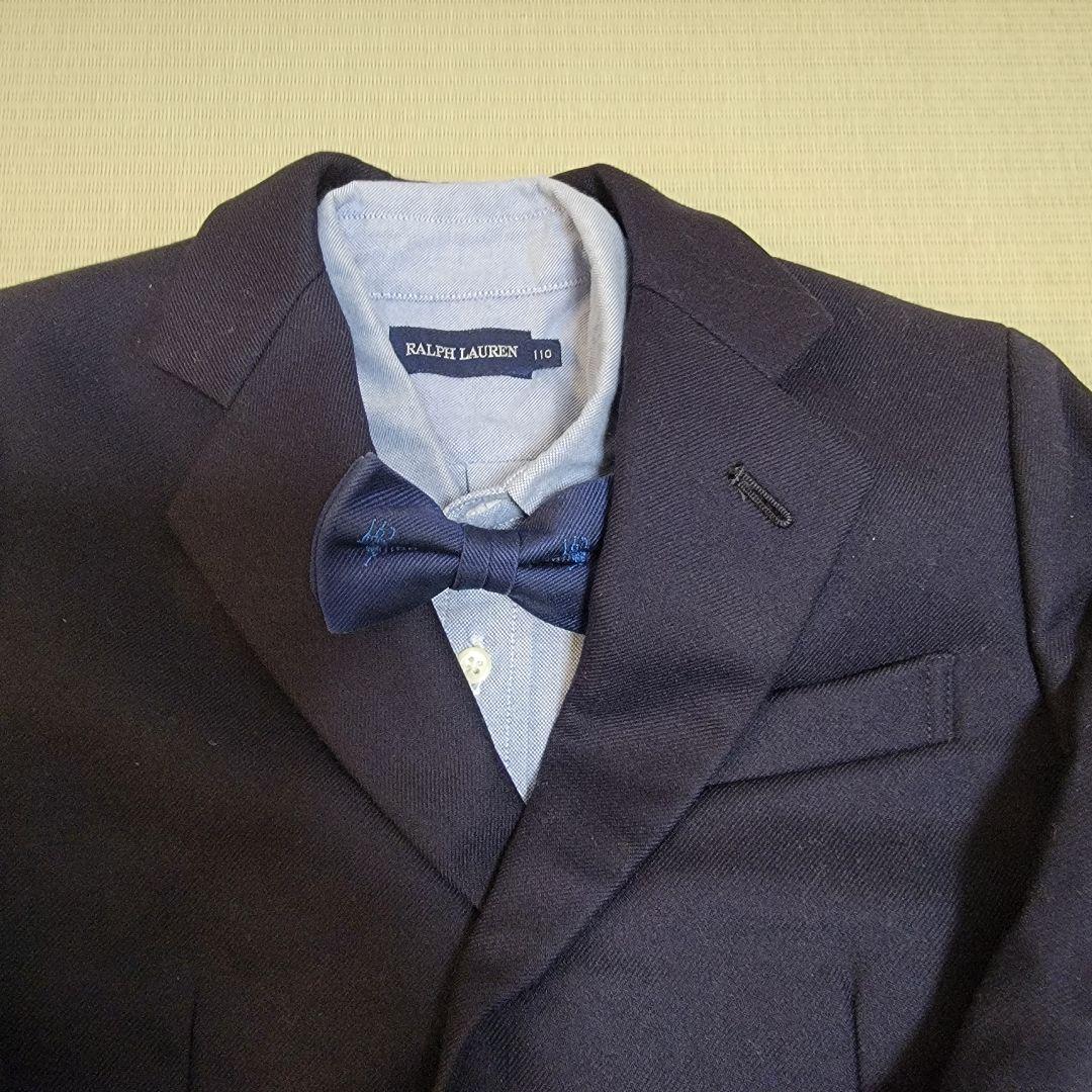ラルフローレン　５点セット　フォーマル　110 スーツ　紺ブレ　蝶ネクタイ