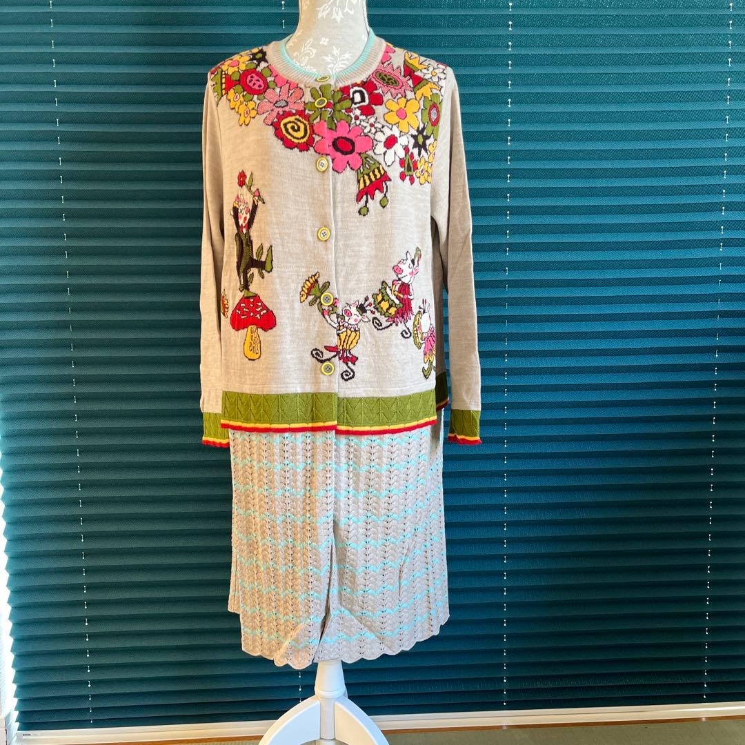 御予約品　オレボレブラ❣️ニット長袖ロングチュニック