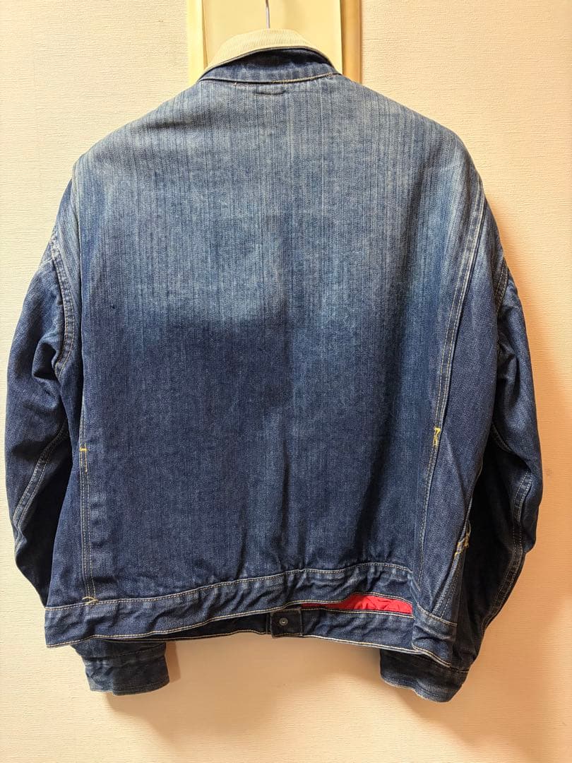 BIG SMITH デニムジャケット コーデュロイ襟付き　46
