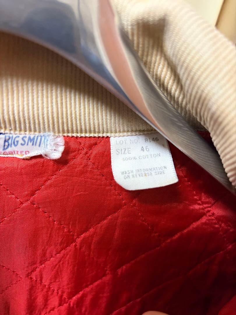 BIG SMITH デニムジャケット コーデュロイ襟付き　46