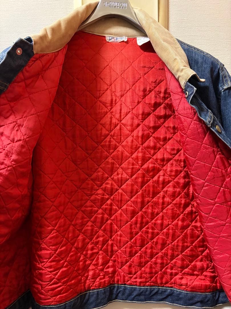 BIG SMITH デニムジャケット コーデュロイ襟付き　46