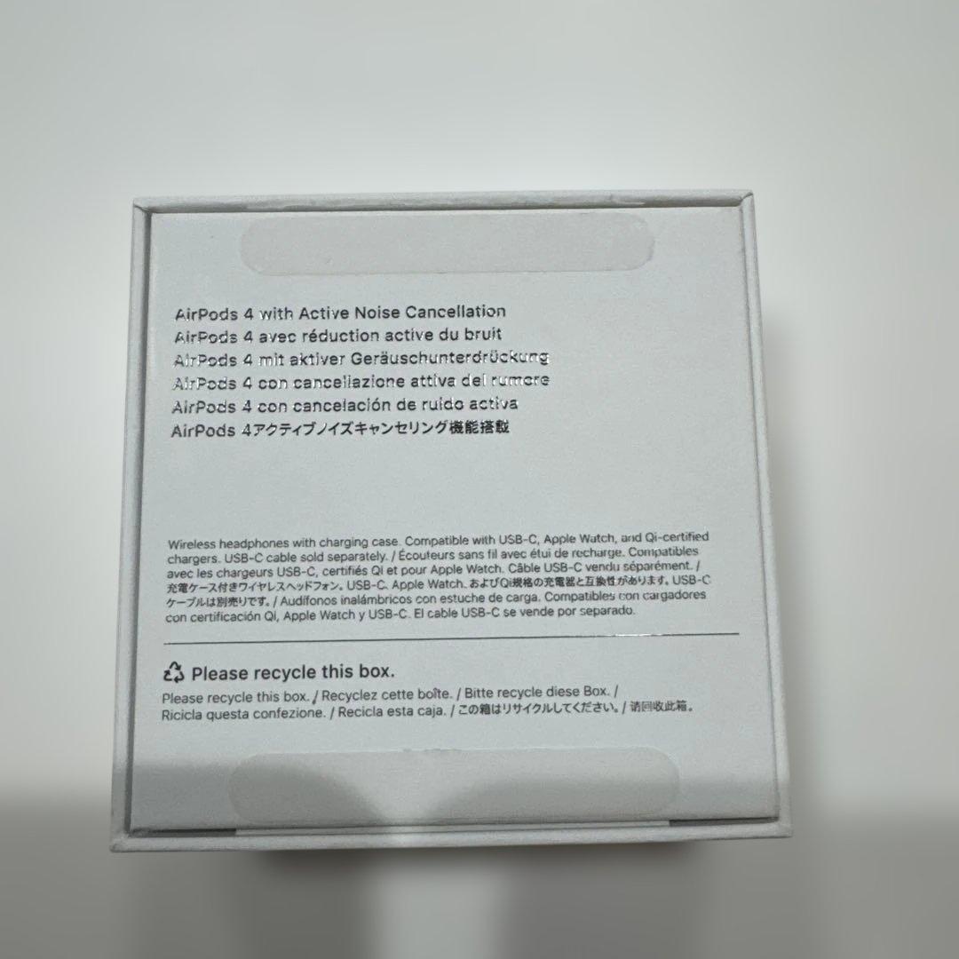 Apple AirPods 4 (ANC) 本体 箱あり ノイキャン