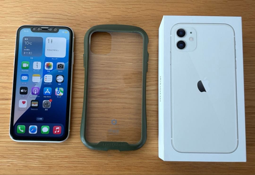 【美品】iPhone11 128GB ホワイト SIMロック解除済