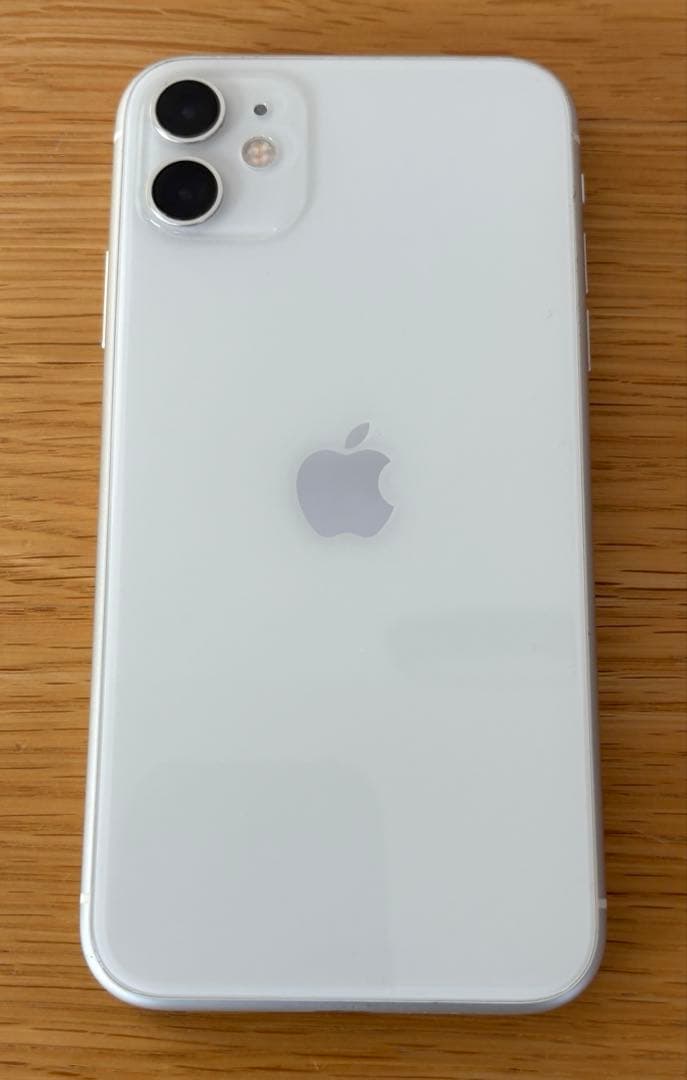【美品】iPhone11 128GB ホワイト SIMロック解除済