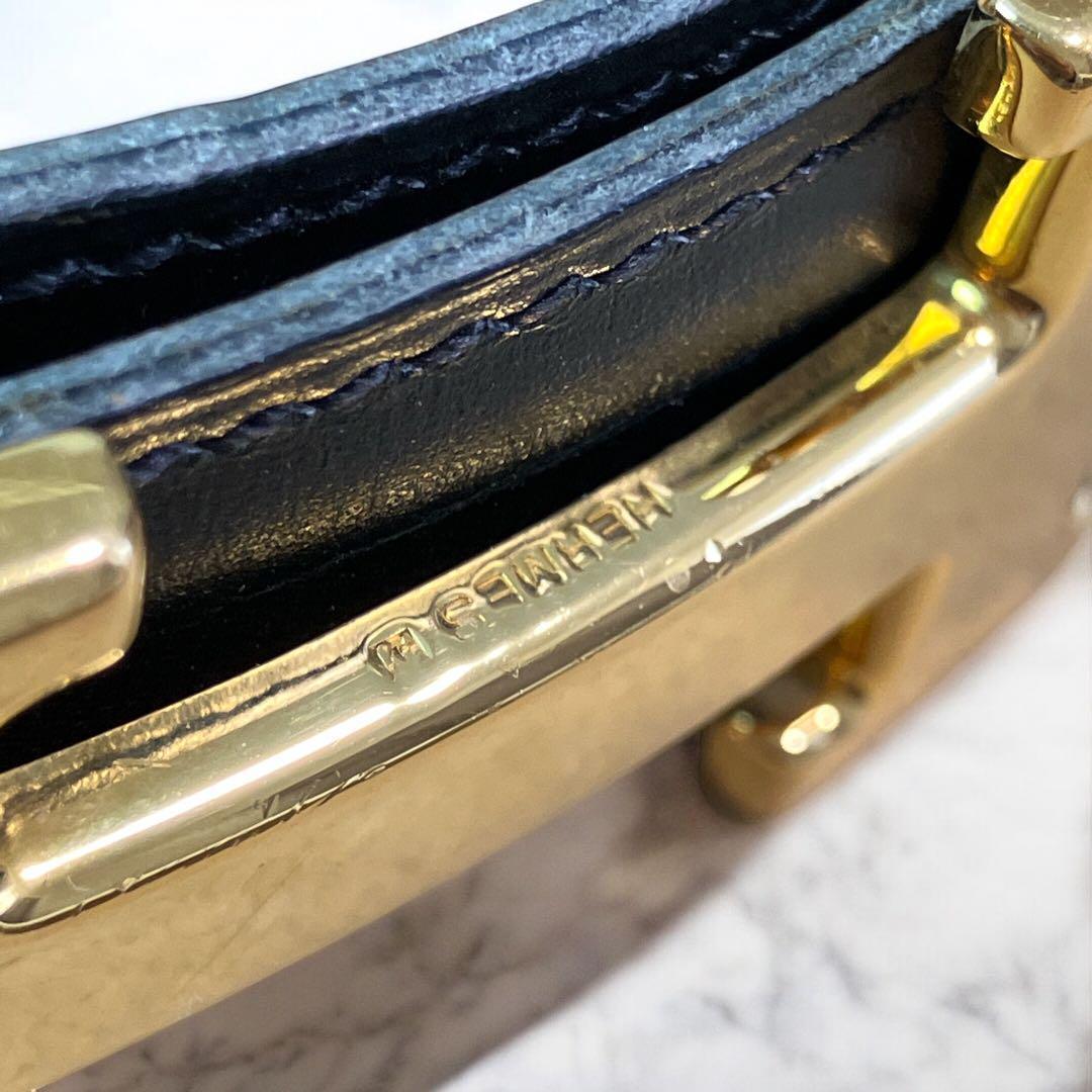 エルメス　ボックスカーフ　コンスタンス　Hベルト　60 HERMES ゴールド
