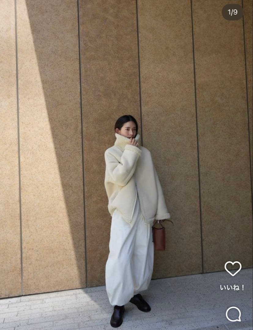 新品未使用　ETRE コーデュロイカーブジョガーパンツ　ホワイトs