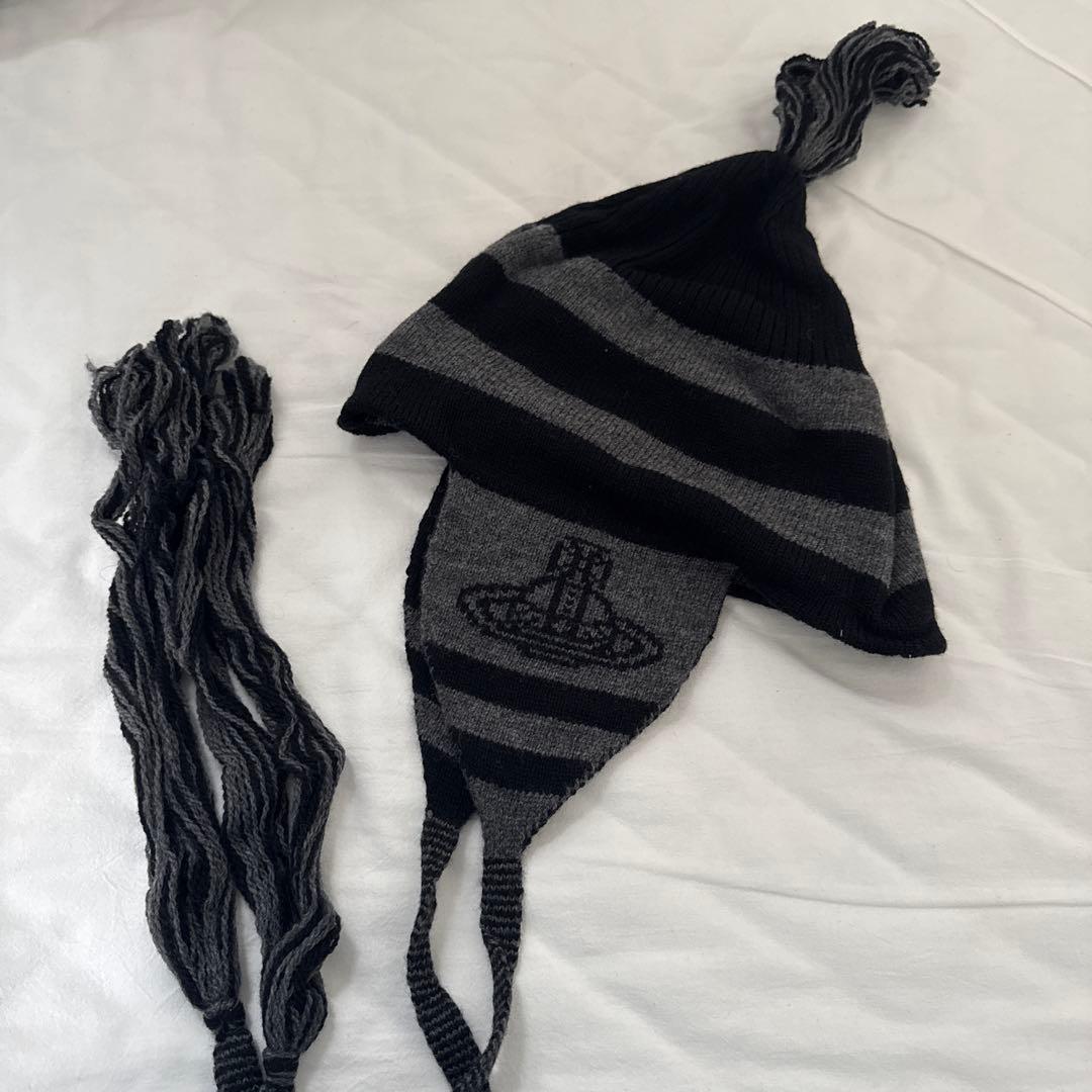正規品Vivienne Westwood 耳あて付きニット帽
