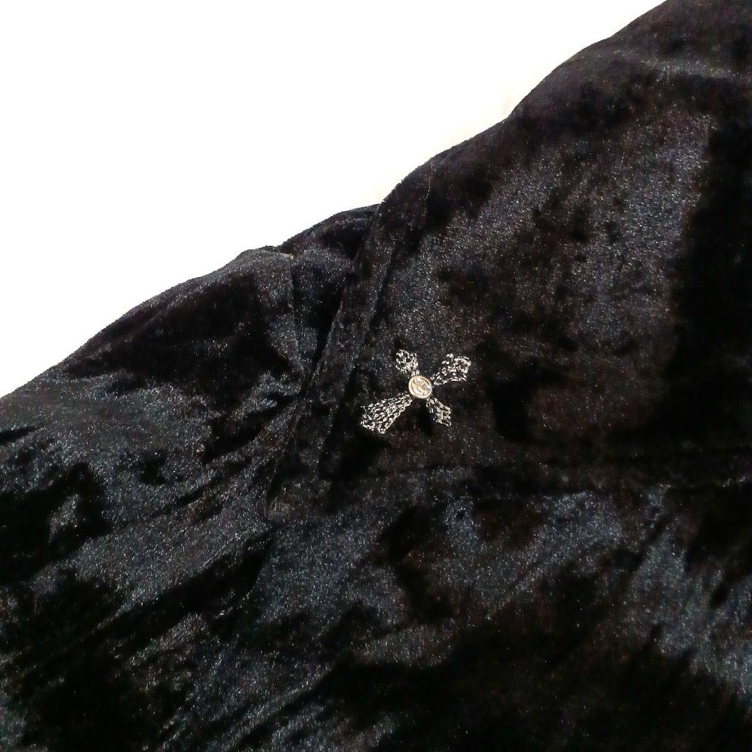 Ozz On オッズオン hikozoh ベルベット 長袖シャツ ブラック