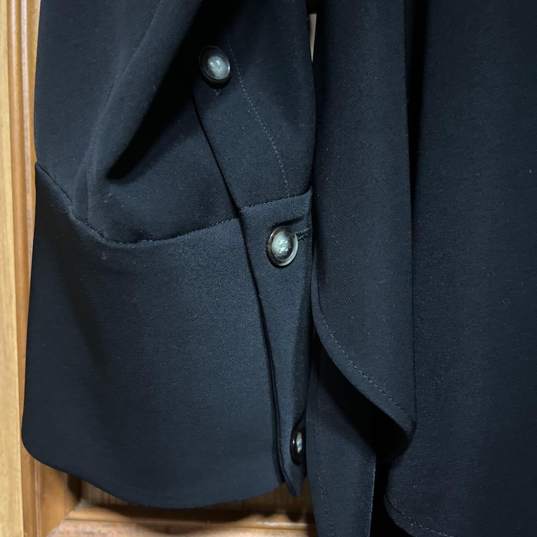 最終値下げ　2025SS ENFOLD ドレープヘムシャツ ブラック　サイズ38