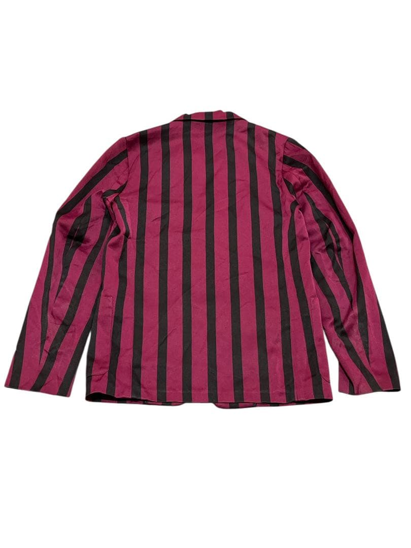 t*t様 売り切り　英国製 スクールジャケット 赤　黒 ストライプ ヴィンテージ