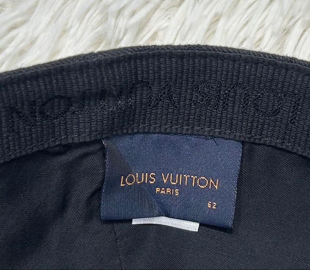 【人気】ルイヴィトン キャスケット モノグラム エッセンシャル 帽子 黒 62