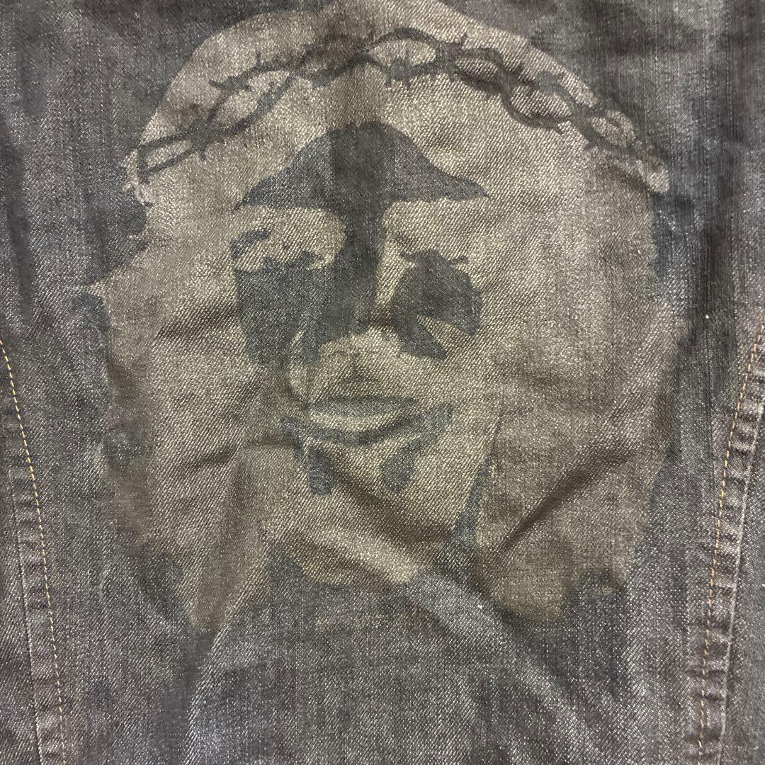 DSQUARED2 スタッズ付きブラックデニムジャケット