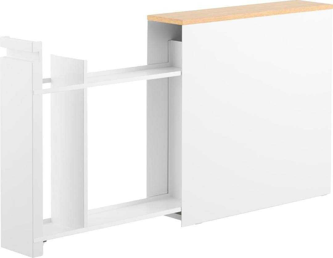 山崎実業 隠せる トイレ 引き出し 収納 ホワイト タワー tower 1426