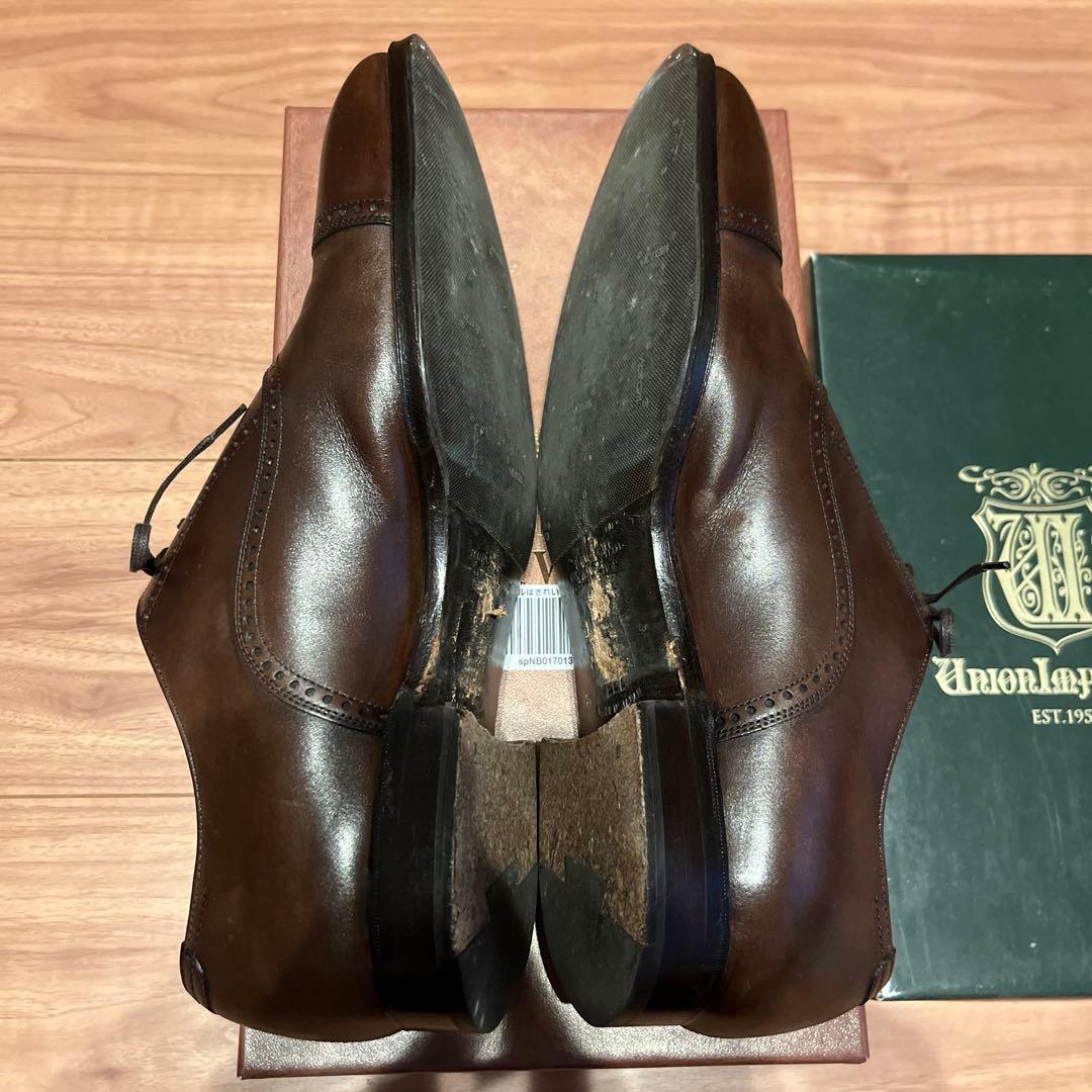 【レア】日本製 ユニオンインペリアル ブラウン ストレートチップ ドレスシューズ