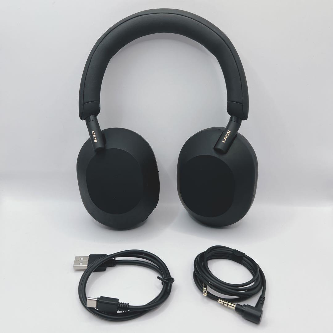 【美品】SONY WH-1000XM5 ブラック ワイヤレスヘッドホン