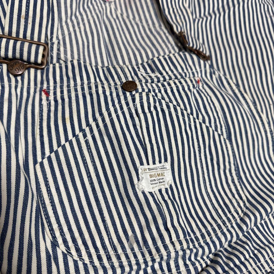 値下げ‼️ BIG MAC オーバーオール　ヒッコリー