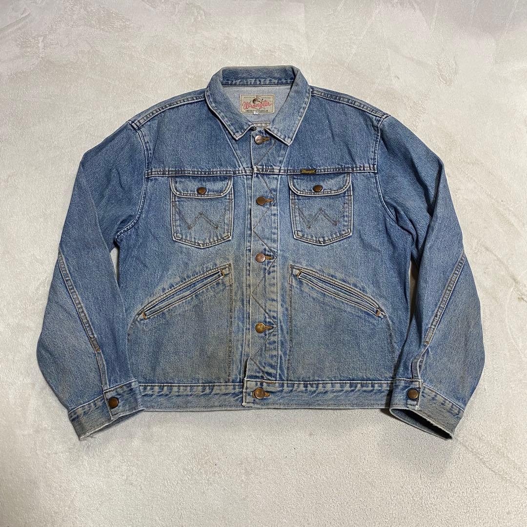美品 90s ラングラー wrangler ジージャン デニムジャケット L