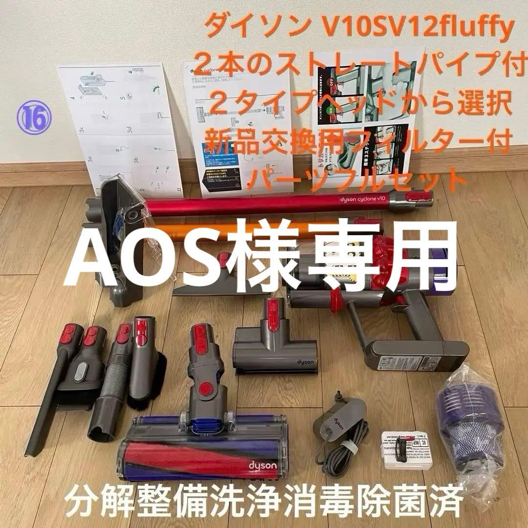ダイソン ⑯ V10SV12 ２パイプ付 ２タイプヘッドから選択 パーツセット