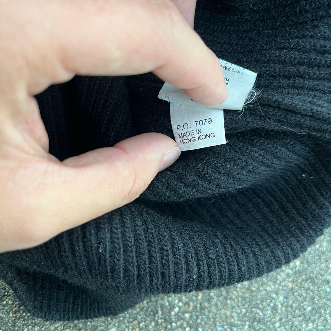 t*u様 90's patagonia ドライバーズニット ブラック 希少 古着