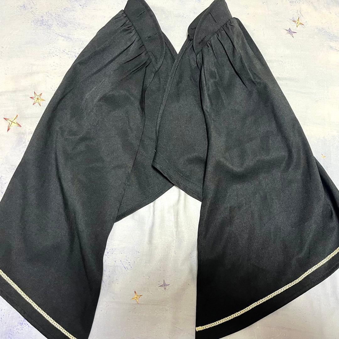 ゴシックロリータ風 華やか衣装 黒系 軍服ロリータ　豪華姫系　舞台風