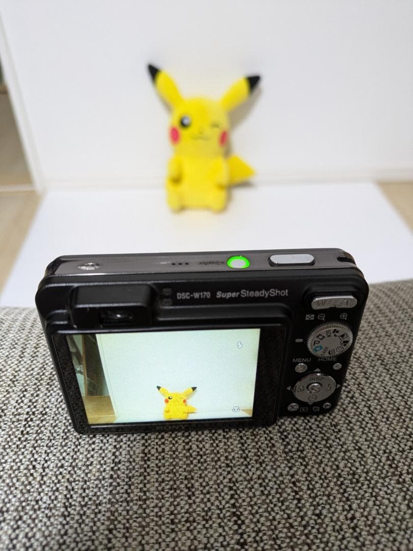 【充電器付】Sony DSC-W170 ブラック コンパクトデジタルカメラ