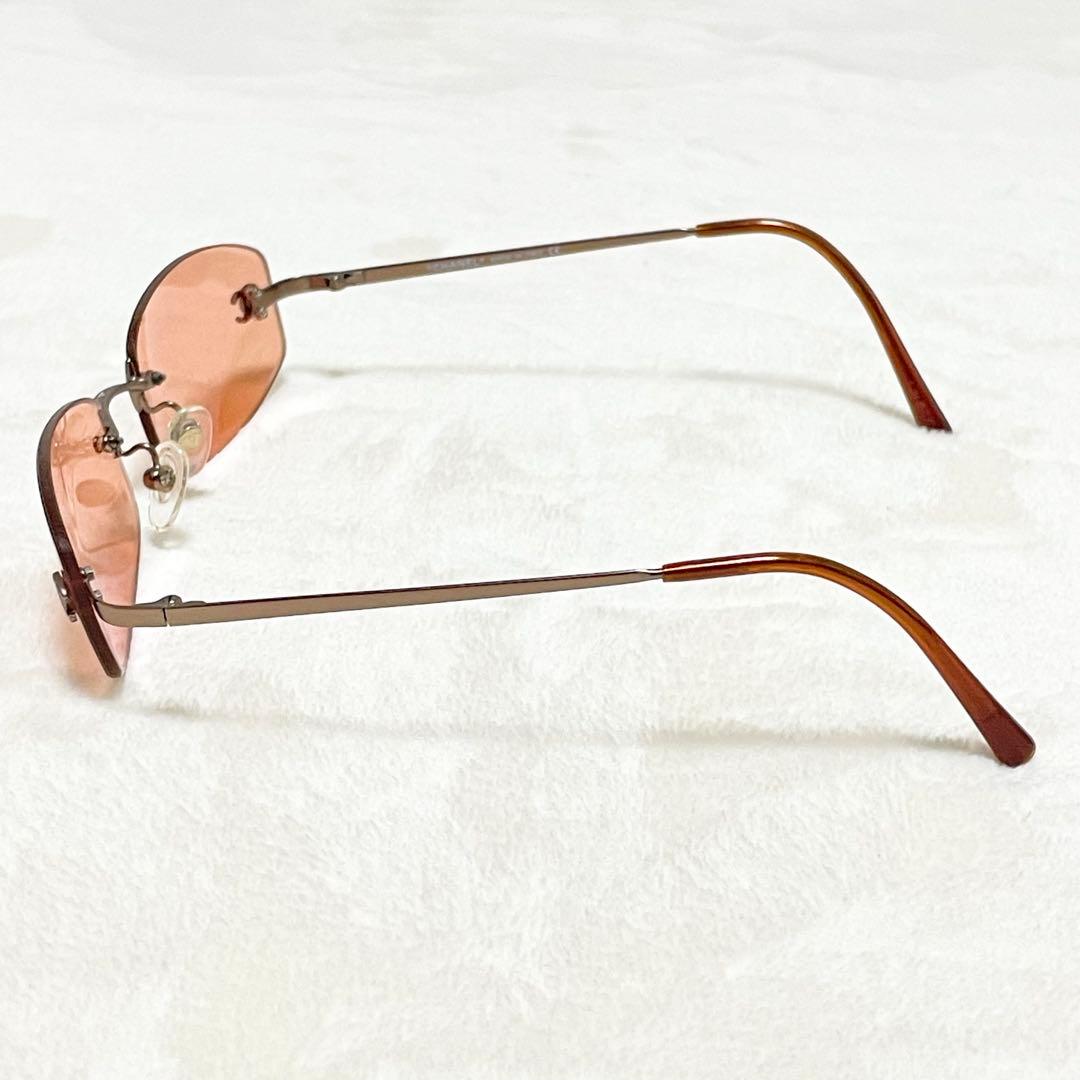 美品 CHANEL シャネル サングラス リムレス ココマーク 希少モデル