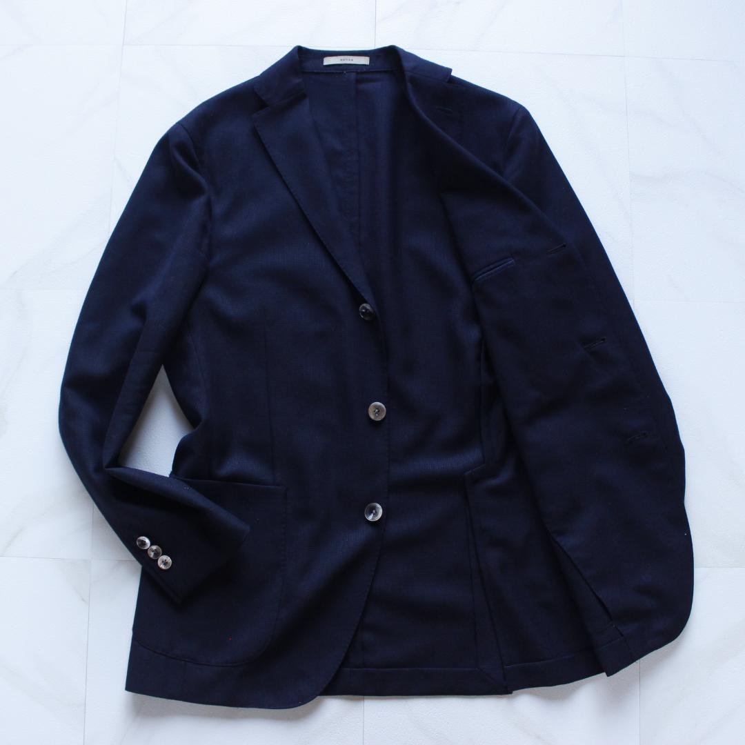 BOGLIOLI DOVER ジャケット シェルボタン ネイビー ホップサック
