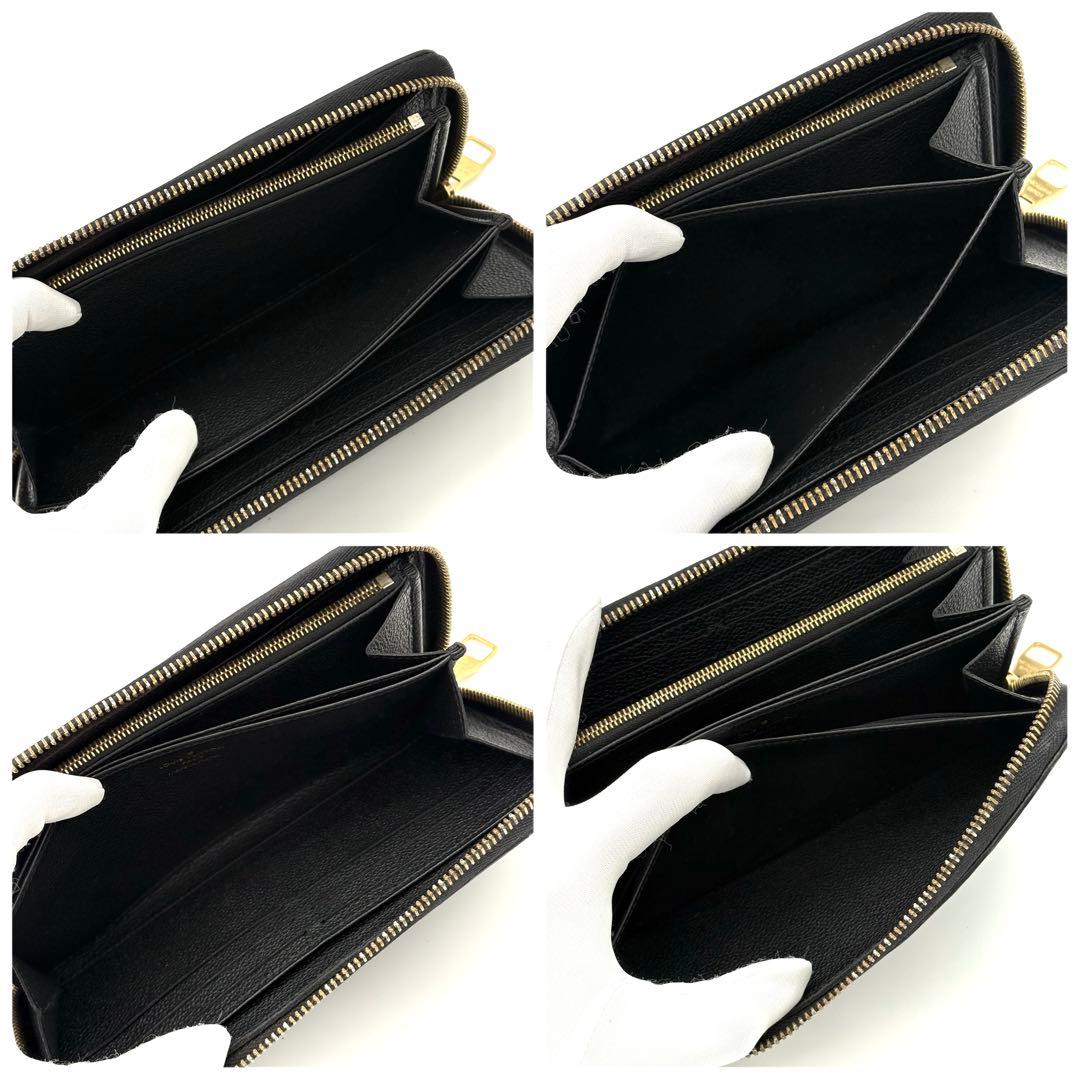 ルイヴィトン 長財布 モノグラム アンプラント ジッピーウォレット 黒 1394