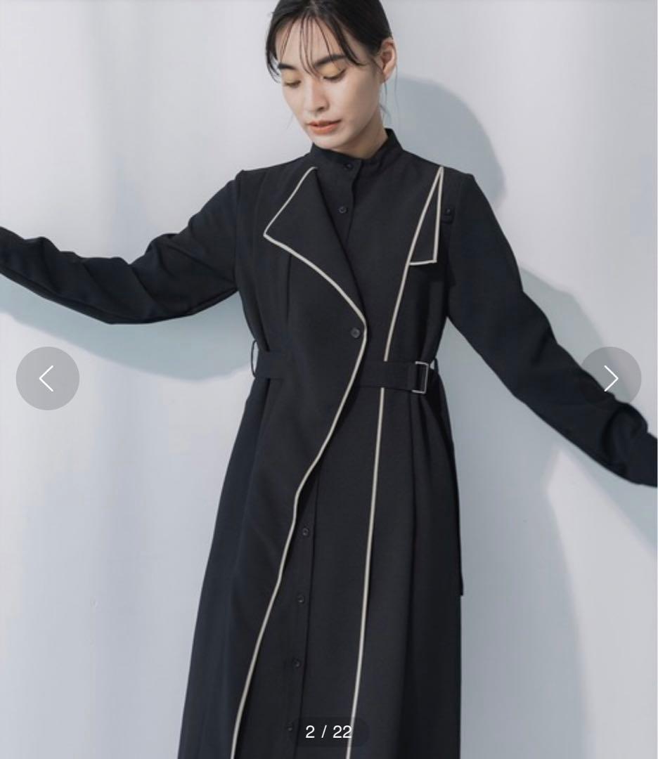 タグ付き UNITED TOKYO カールパイピングレイヤードワンピース