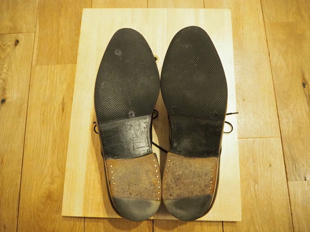 (旧ロゴ)JM WESTON 300 ブラックカーフ 8.5 外羽根プレーントゥ