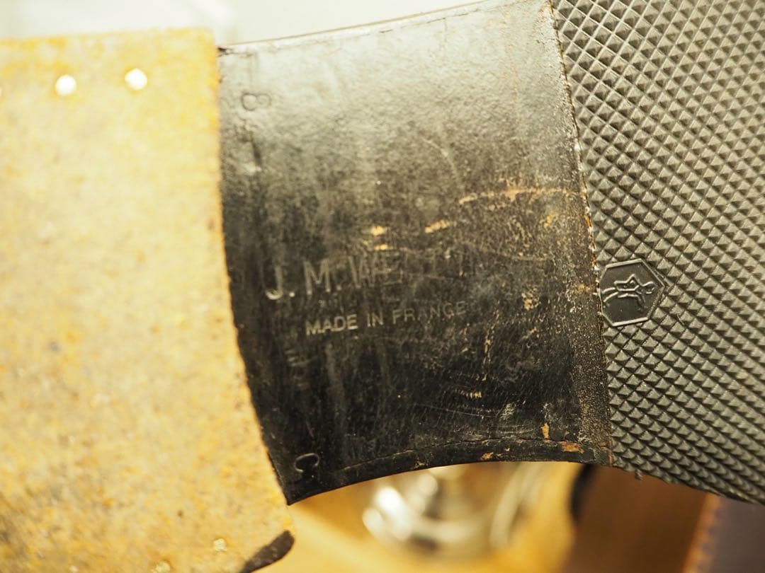 (旧ロゴ)JM WESTON 300 ブラックカーフ 8.5 外羽根プレーントゥ