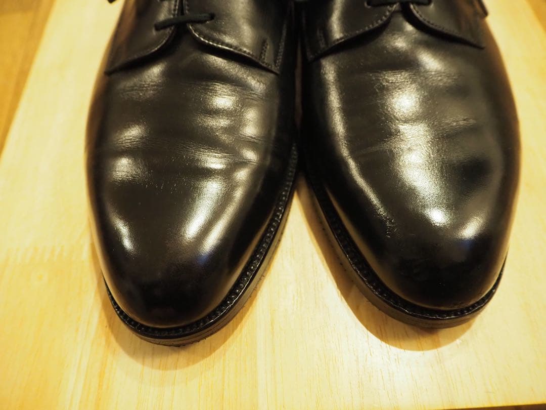 (旧ロゴ)JM WESTON 300 ブラックカーフ 8.5 外羽根プレーントゥ