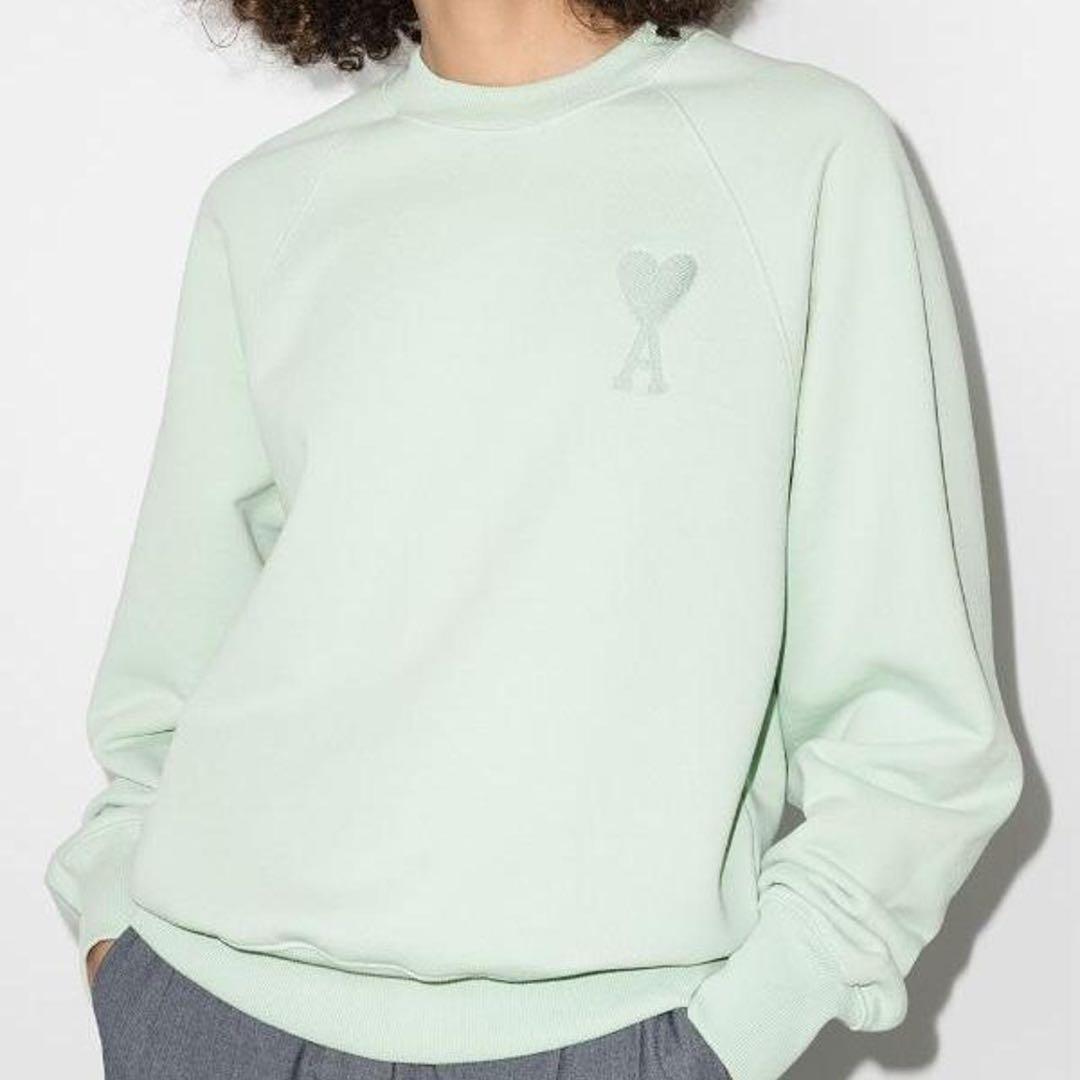 [美品] AMI PARIS｜アミパリ コットン スウェット 長袖 男女共用