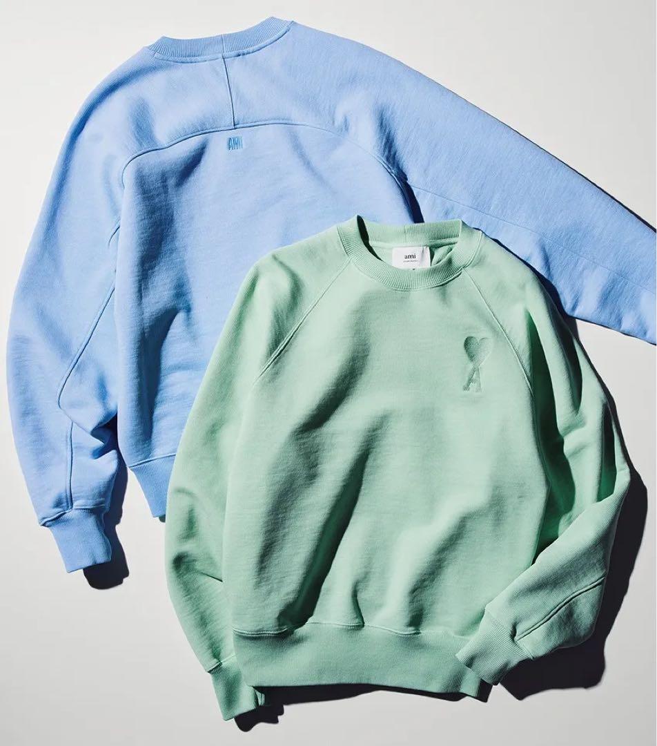 [美品] AMI PARIS｜アミパリ コットン スウェット 長袖 男女共用
