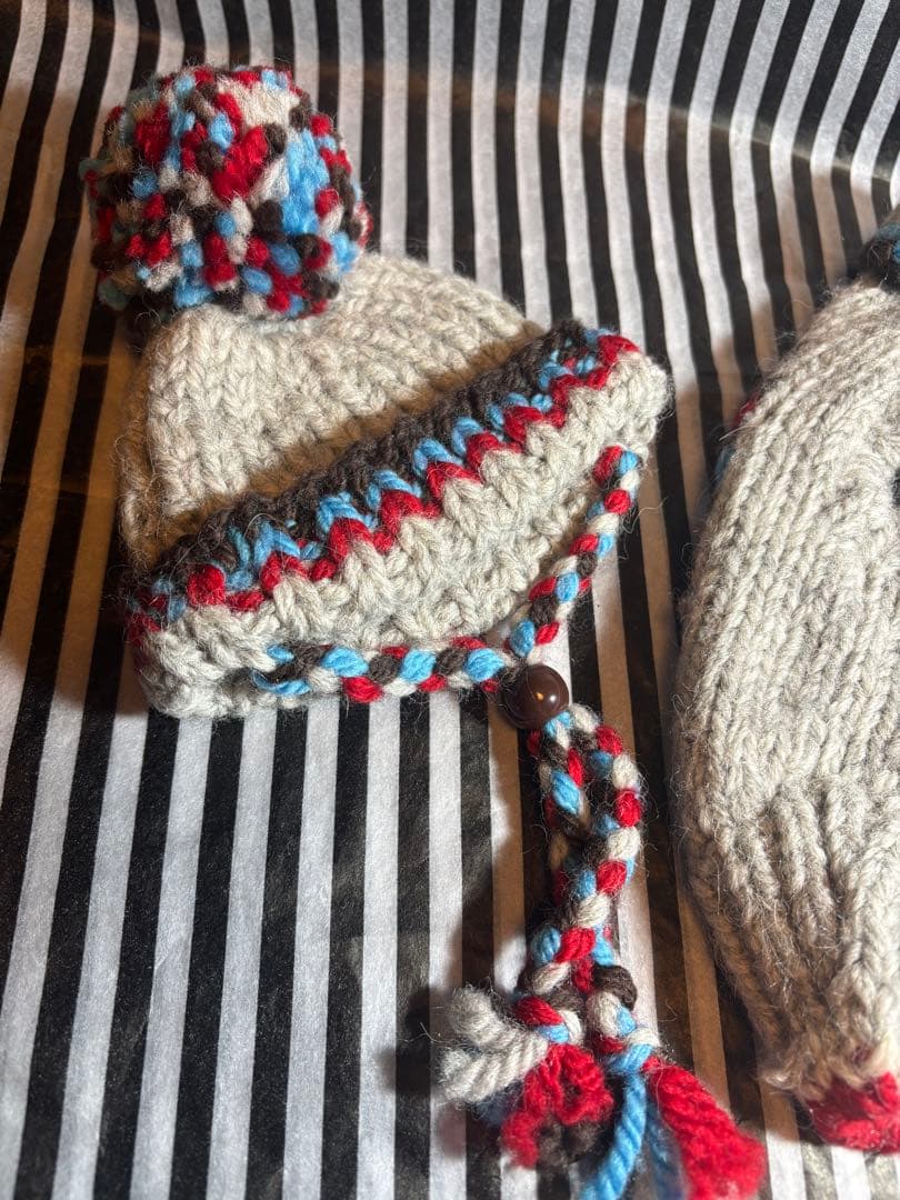 52◆ Anniversary オルテガニットベスト パピリーヒルズ　ニット帽