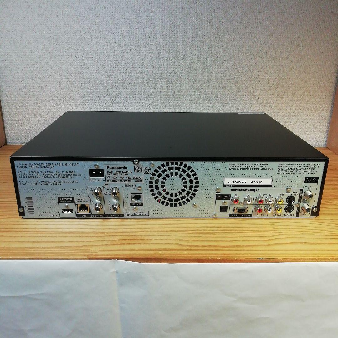 Panasonic VHS/HDD/DVDレコーダー【DMR-XW200V】