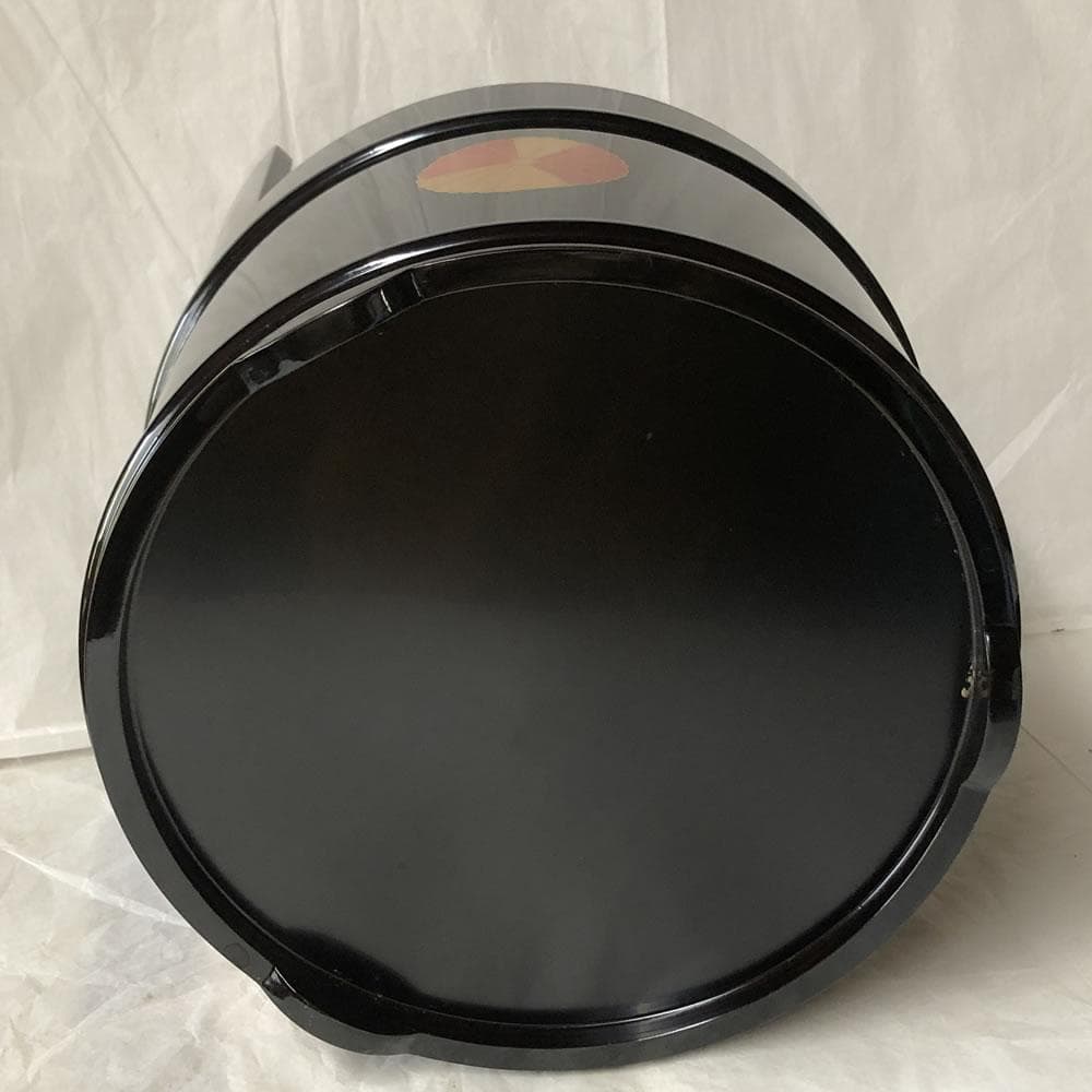 F1035 高台寺蒔絵 手桶水指 蒔絵師 春斎 共箱 木製 水指 茶道具