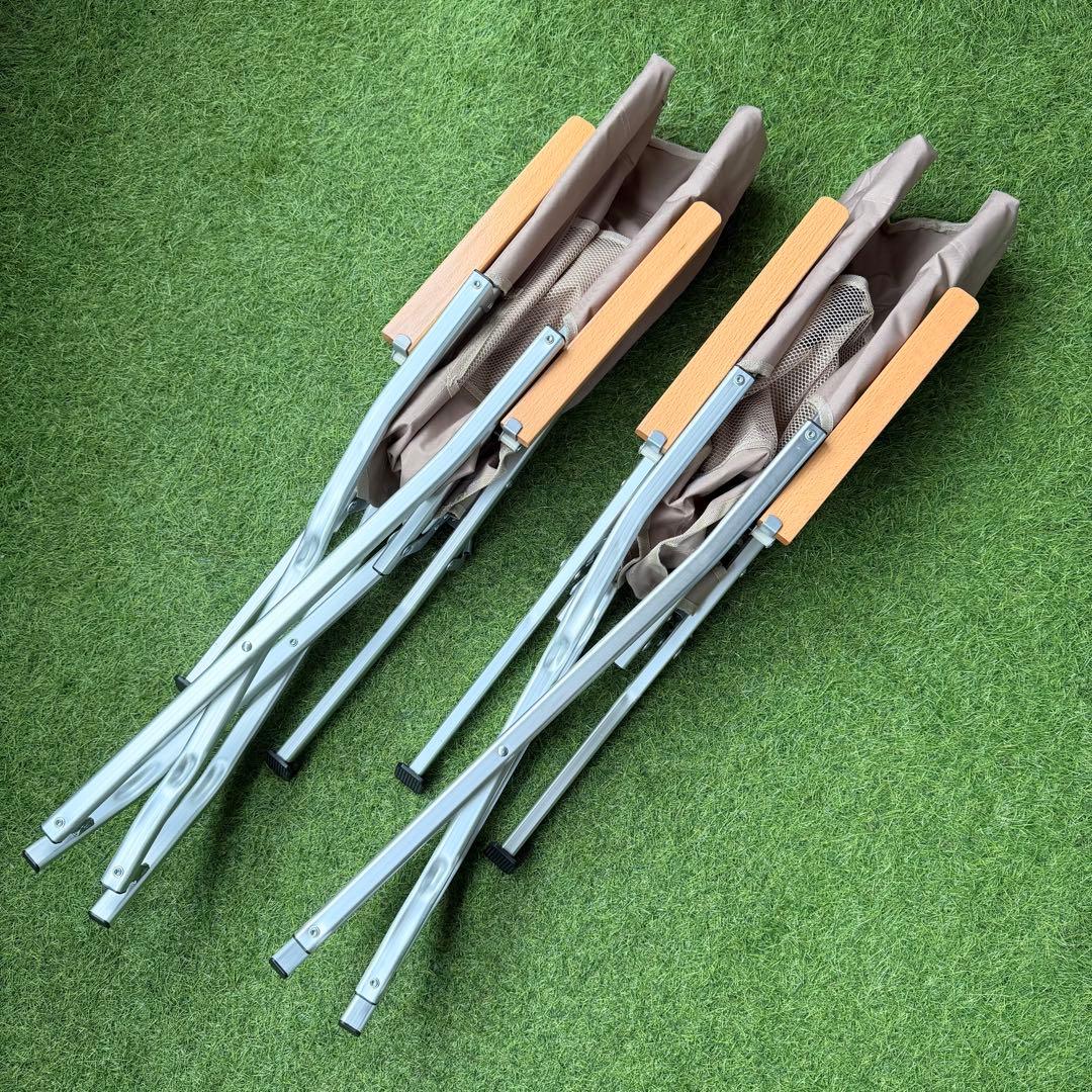 【新品スノーピークOEM品】ローチェア30 カーキ 2脚セット