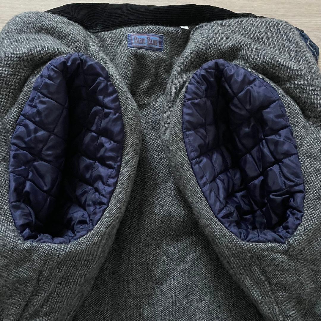 雰囲気良◆BLUEBLUE デニムカバーオール コーデュロイ襟 サイズ3 HRM