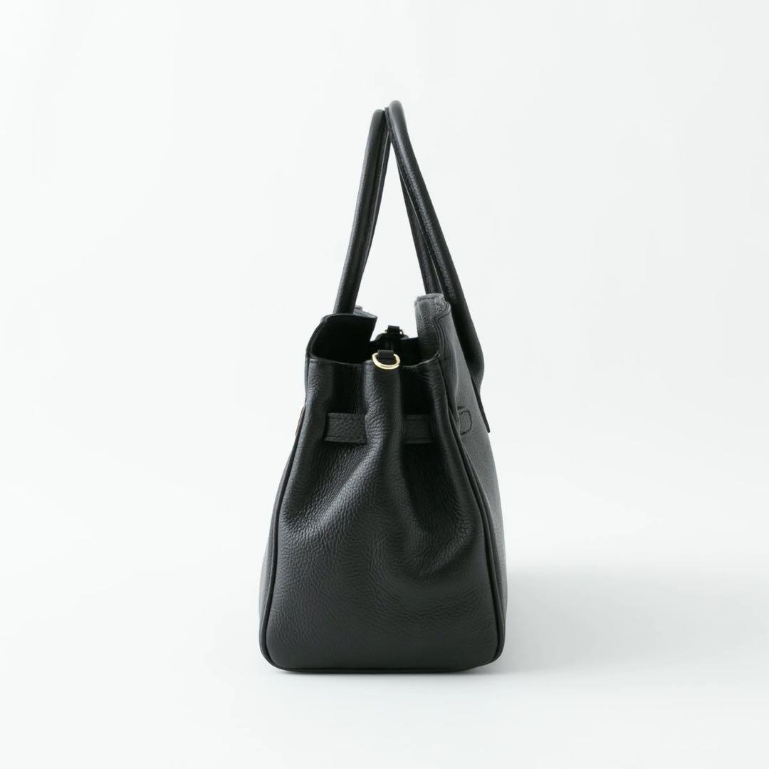 AULENTTI 黒レザートートバッグ A4