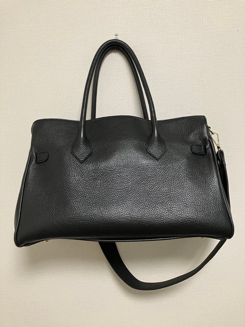 AULENTTI 黒レザートートバッグ A4