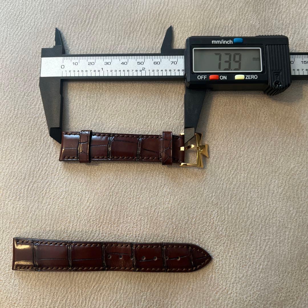 ヴァシュロンコンスタンタン　ブラウンレザーベルト ゴールドバックル